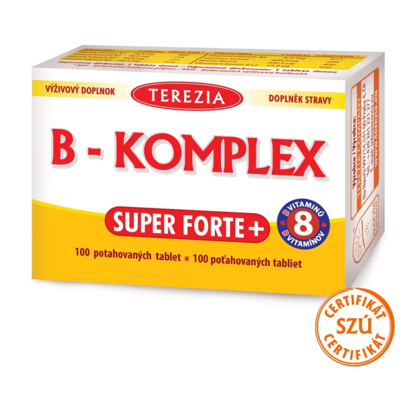 TEREZIA B-KOMPLEX SUPER FORTE+ 100 tabliet