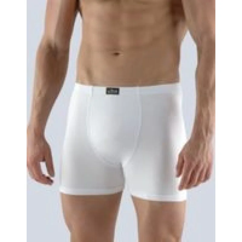 Pánské boxerky s delší nohavičkou, šité, 74116P - bílá (M/L)