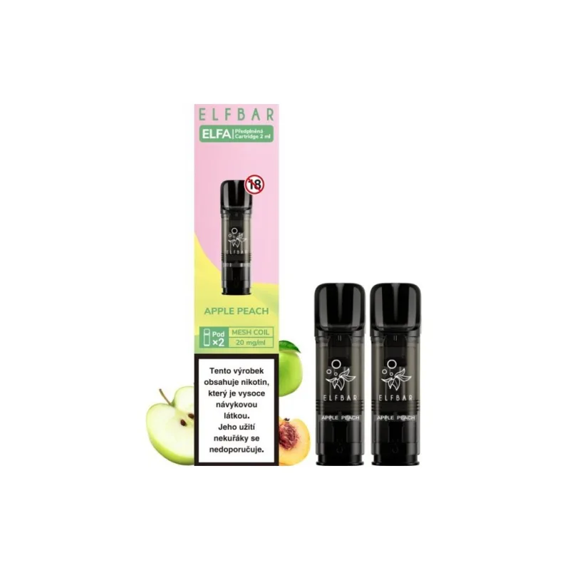 Elf Bar ELFA Pods cartridge 2Pack Apple Peach 20mg