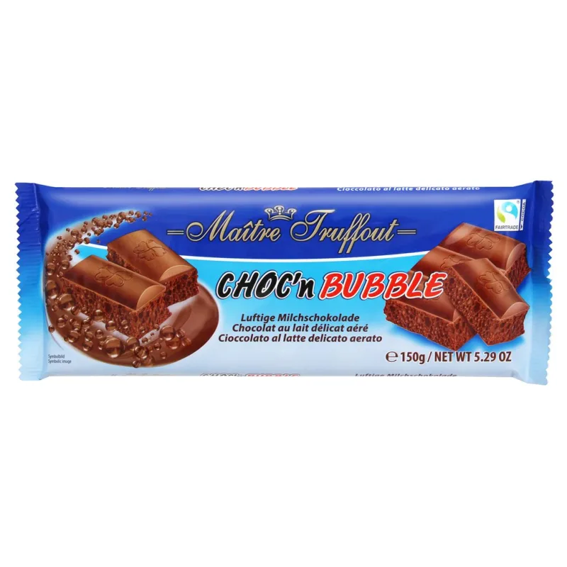 Truffout Mléčná 'bublinková' čokoláda 150g  - originál z Německa