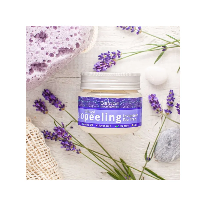 Saloos Bio Levandule Tea Tree tělový peeling 140 ml