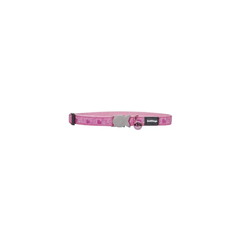 Red Dingo obojek pro kočky – Breezy Love Pink – 12 mm