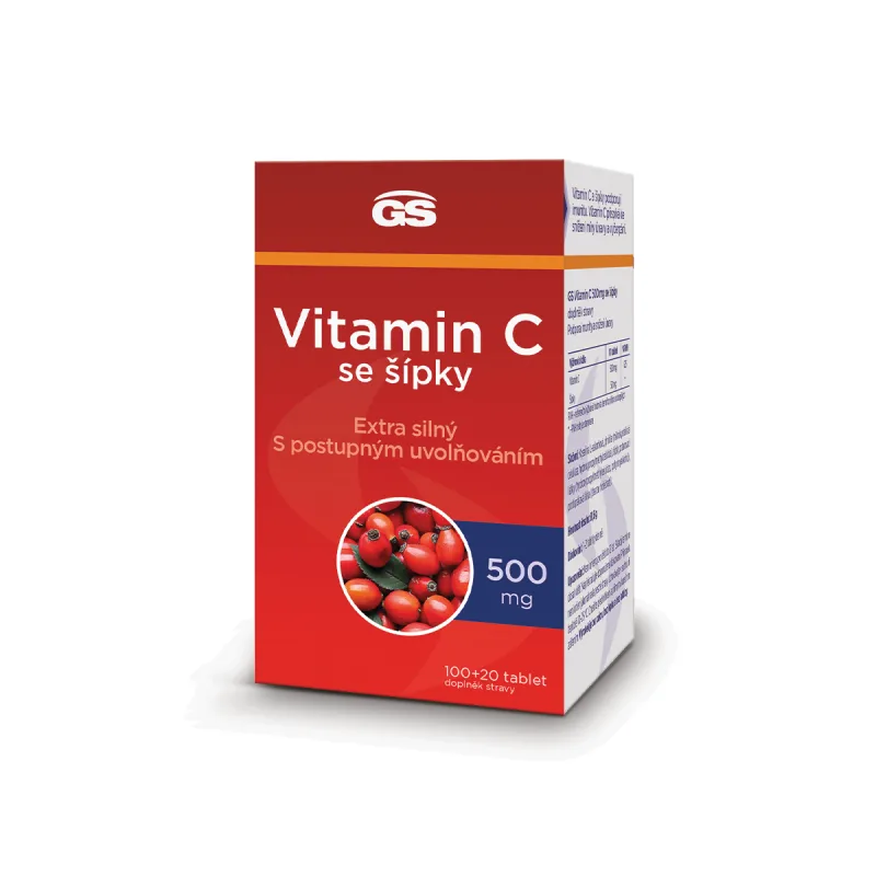 GS Vitamin C500 se šípky 100+20 tablet
