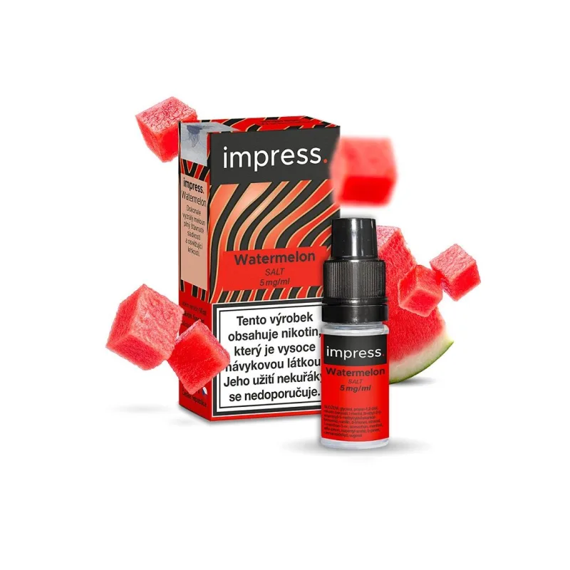 Impress Salt Watermelon 10ml 5mg  Vodní meloun