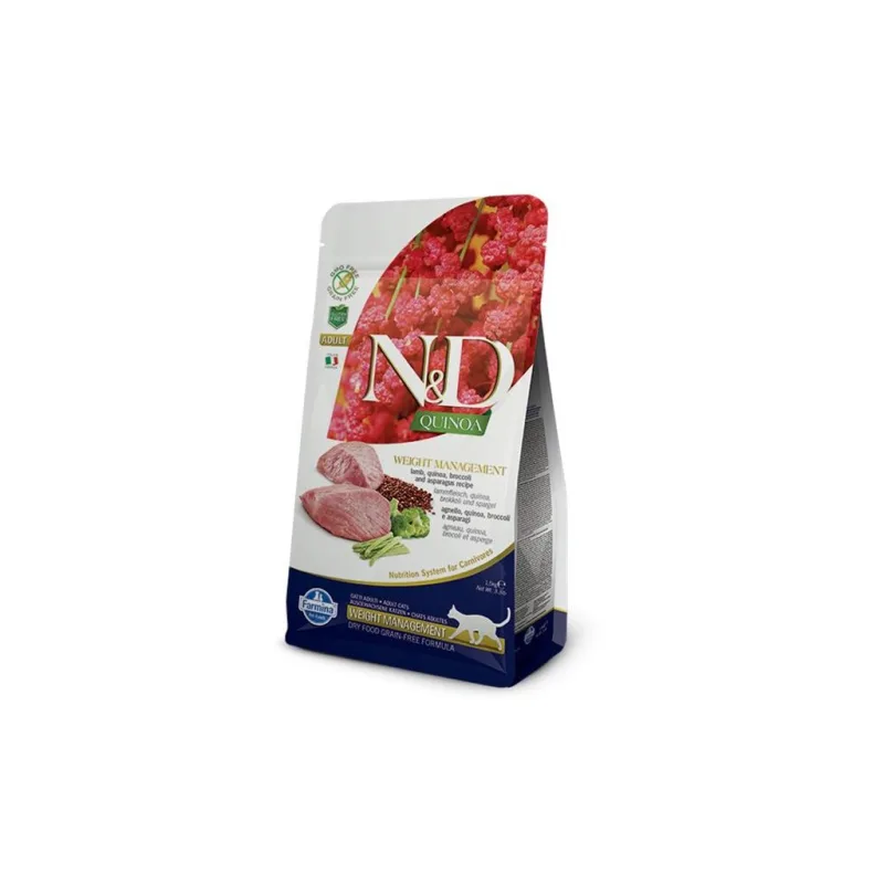Farmina N&D cat GF QUINOA Weight Managment Lamb 1,5 kg PPZ