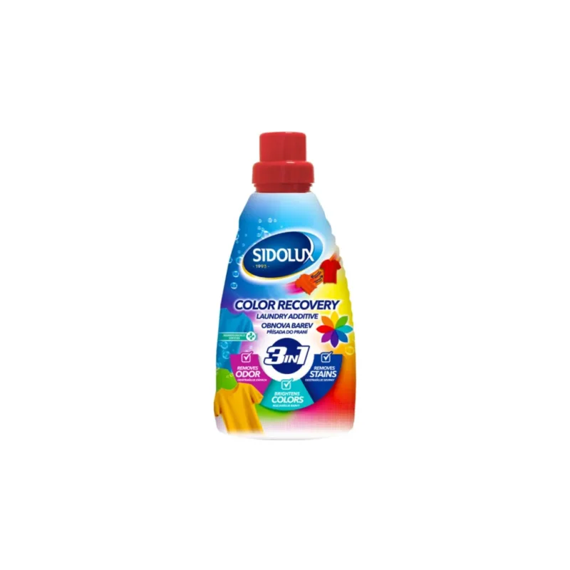 SIDOLUX Loundry Additive Color Recovery 3v1 – odstraňovač škvŕn a obnova farieb 1L - Tvoja drogéria