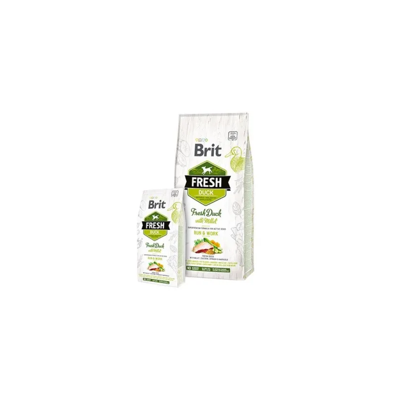 BRIT Fresh Active Run & Work kačacie s prosom 2,5 kg DDPP