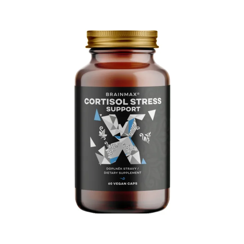 CORTISOL STRESS SUPPORT - komplex pro zvládání stresu 60 rost. kapslí  BRAINMAX