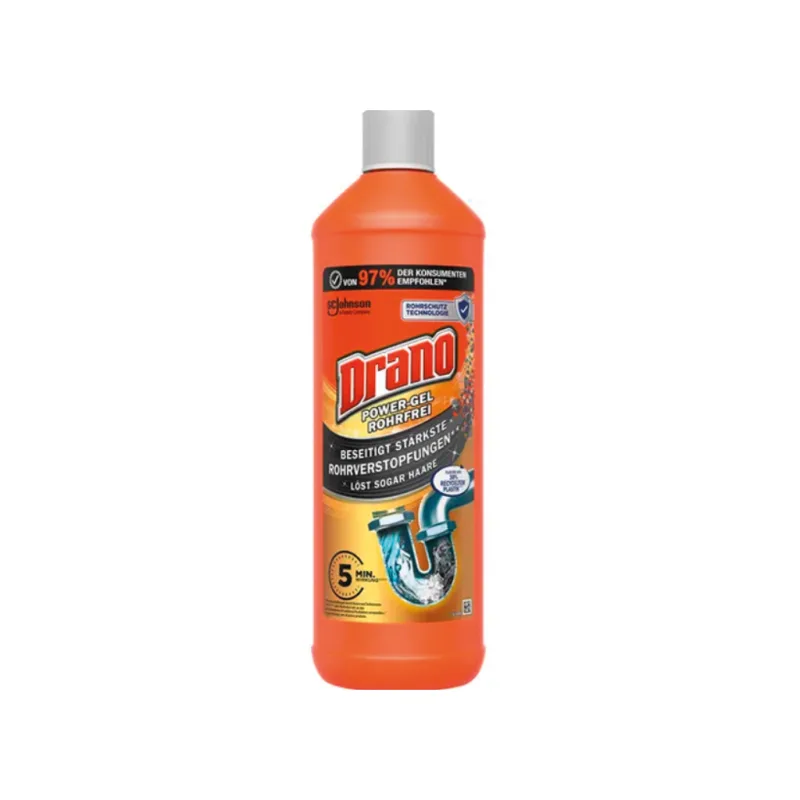 Drano Power Gel Čistič odpadů a potrubí „krtek“ 1l  - originál z Německa