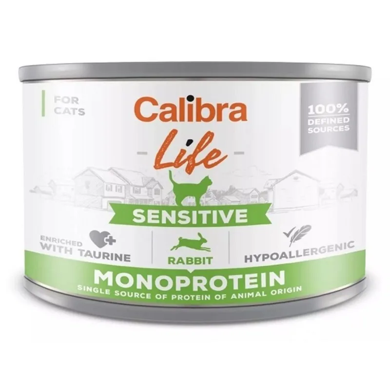 Calibra Cat Life konzerva Sensitive Rabbit Monoprotein 200 g