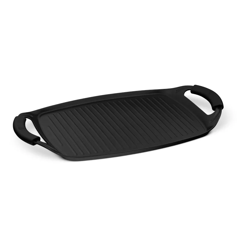 BERLINGERHAUS 47 cm titanium-coated grill plate, Matte Black Collection