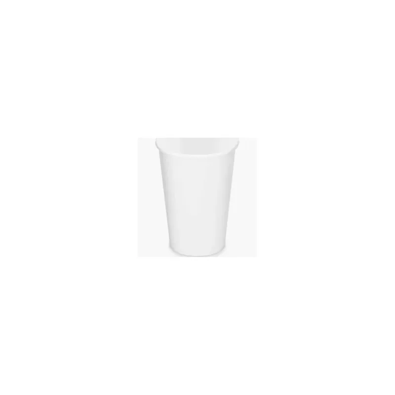 Papierový pohár biely Ø80mm 330ml `ML: 0,3L/10oz` [50 ks]