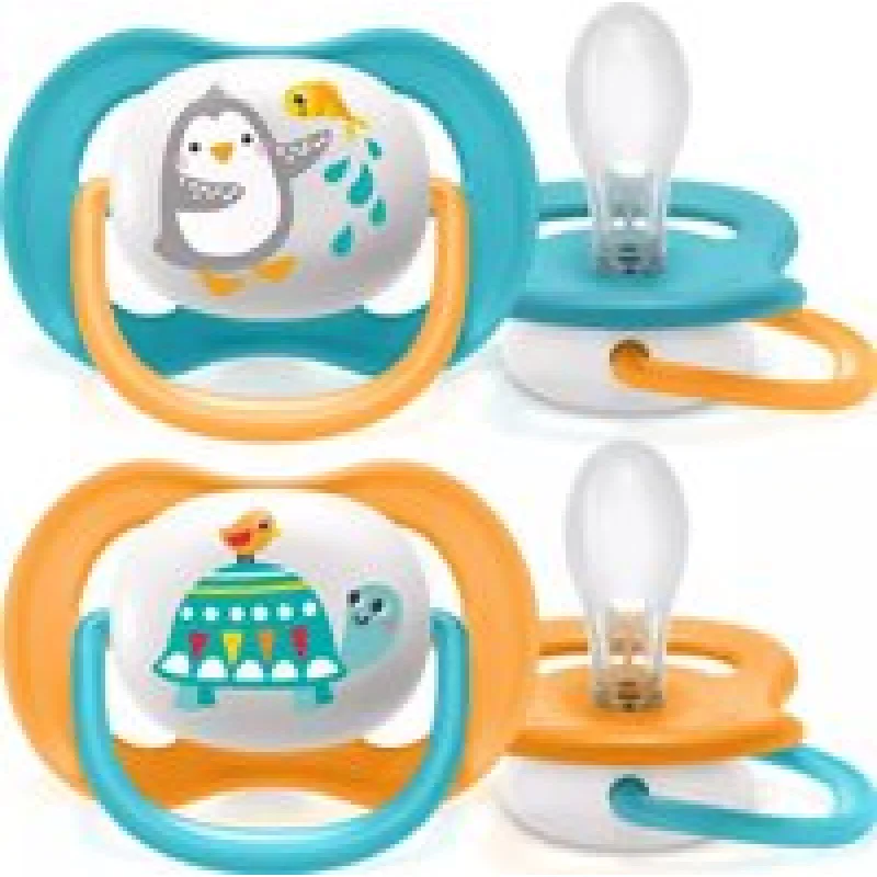 PHILIPS AVENT Šidítko Ultra air Zvířátko 6-18m chlapec 2 ks