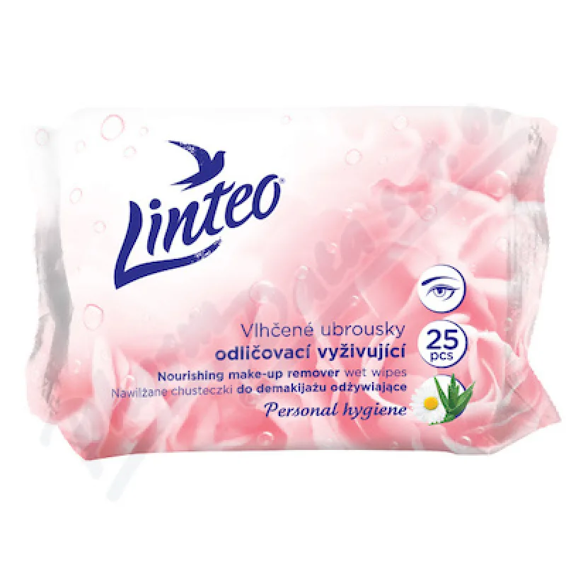 Vlhčené odličovacie obrúsky Linteo SATIN 25ks