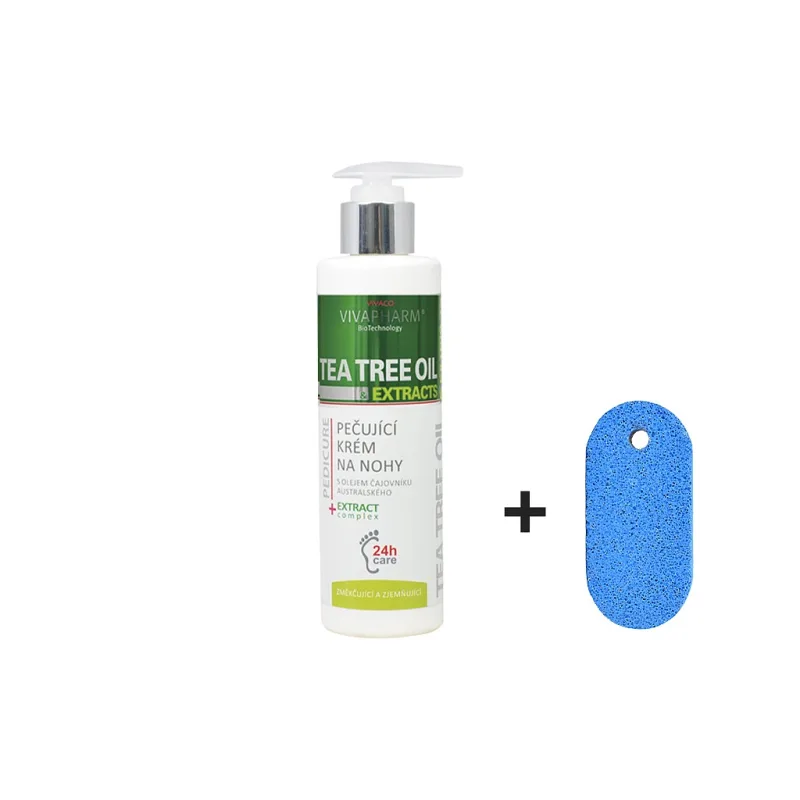 VIVACO Krém na nohy s Tea Tree Oil VIVAPHARM 200 ml