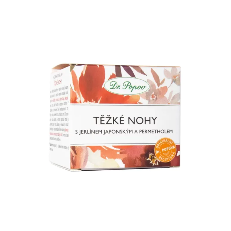 TĚŽKÉ NOHY - regenerační balzám - jerlín japonský a permenthol 50 ml DR. POPOV