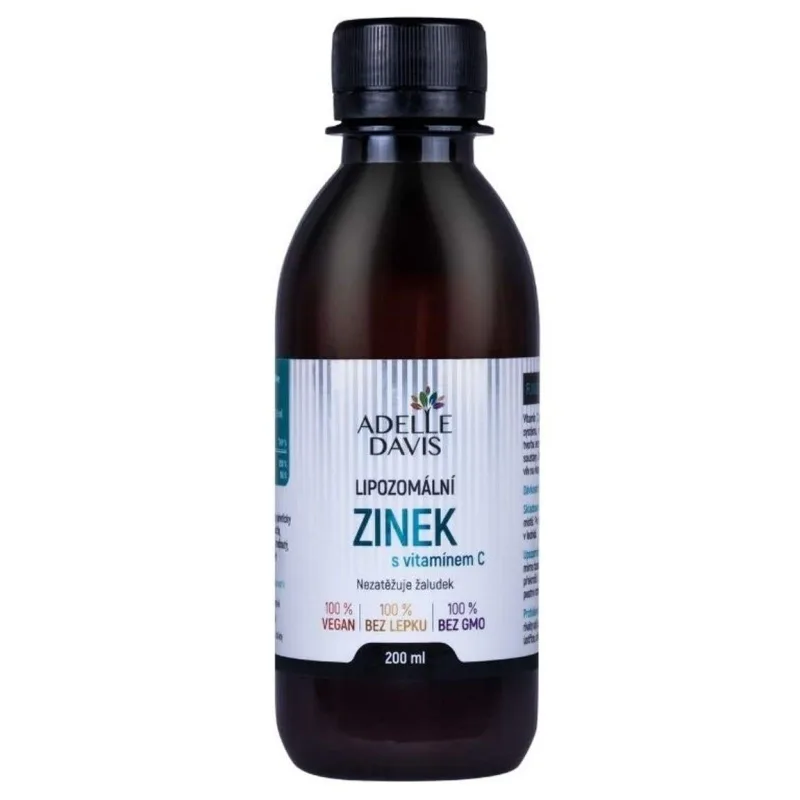 Adelle Davis Lipozomálny Zinok + Vitamín C 200 ml