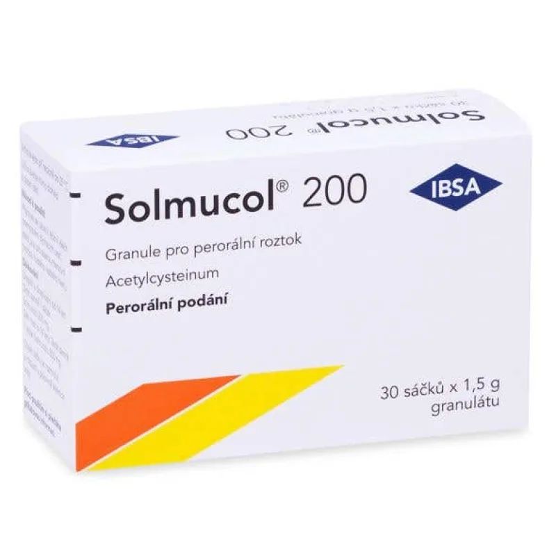 Solmucol 200mg 30 sáčkov