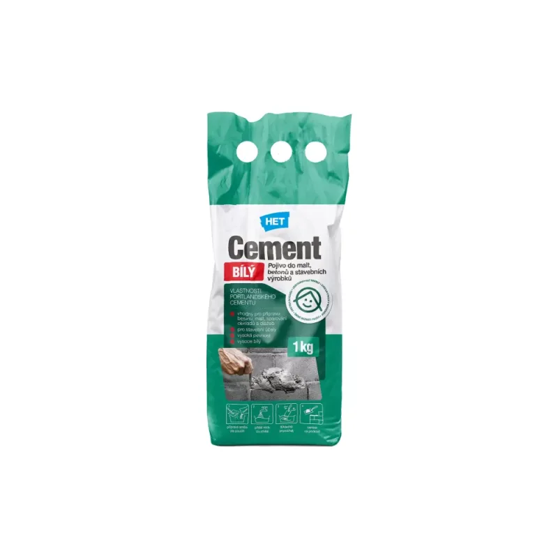HET Cement bílý 1 kg