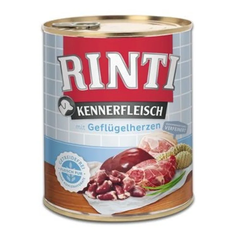 Rinti Dog konzerva hydinové srdiečka 800g