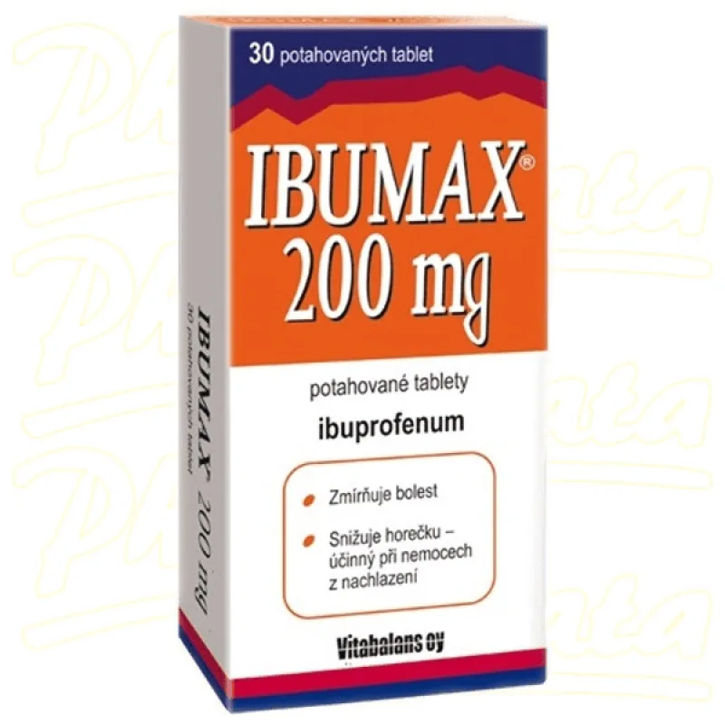 Ibumax 200mg 30 potahovaných talet