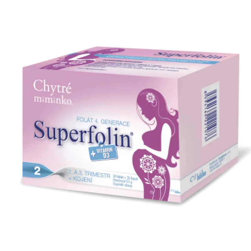 Chytré miminko superfolin 2 MAMA tbl.30+cps.30