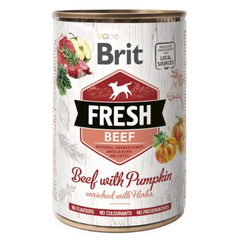 Brit Fresh Dog konzerva Beef with Pumpkin 400 g