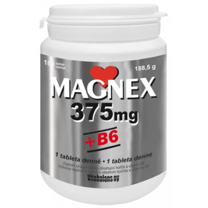 VITABALANS Magnex 375 mg + B6 180 tabliet