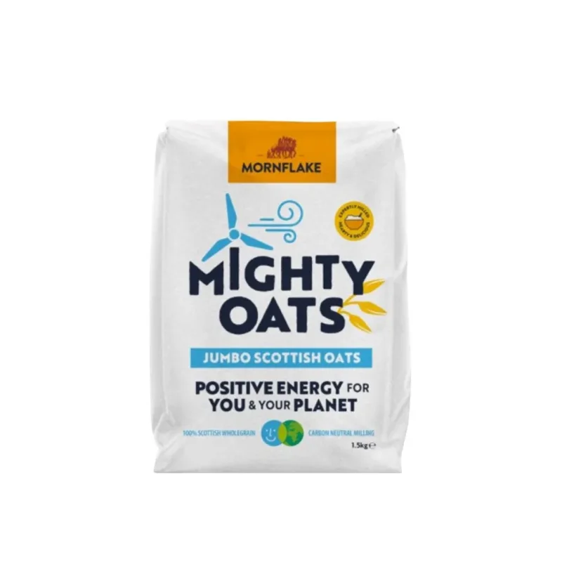 Celozrnné ovesné vločky Scottish Jumbo Oats 1,5 kg - Mornflake