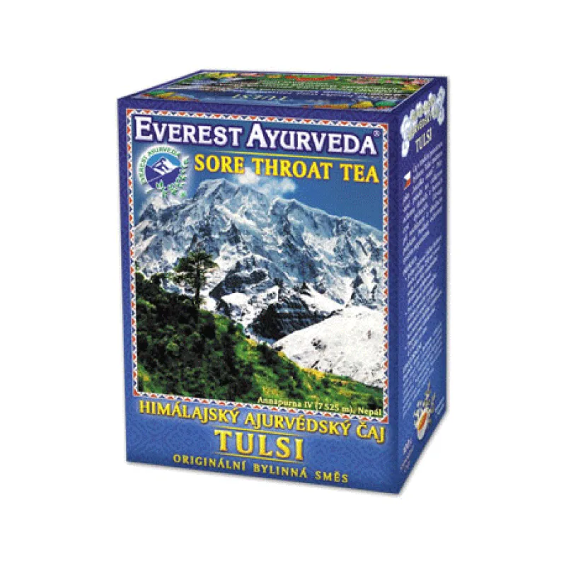 EVEREST AYURVEDA Tulsi krčná oblasť a priedušky sypaný čaj 100 g