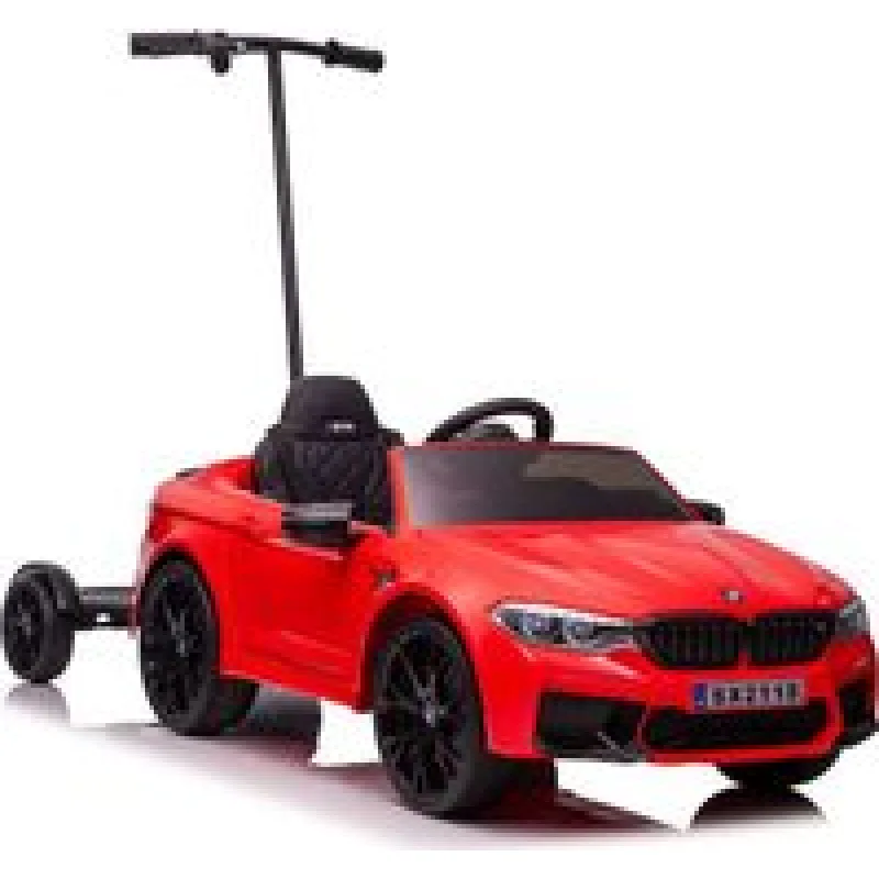 Elektrické auto BMW M5 s platformou, červené