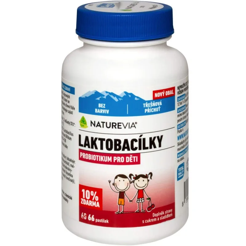 Swiss NatureVia Laktobacieľky čerešňové 66 pastiliek