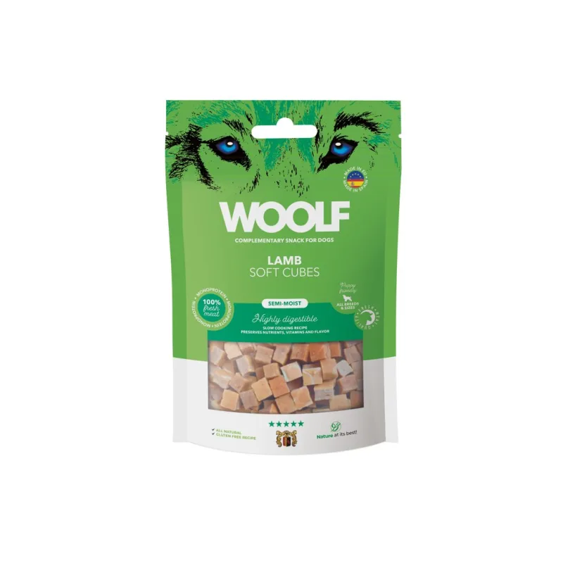 WOOLF  Soft Cubes - Lamb/jehně (monoprotein) 100g