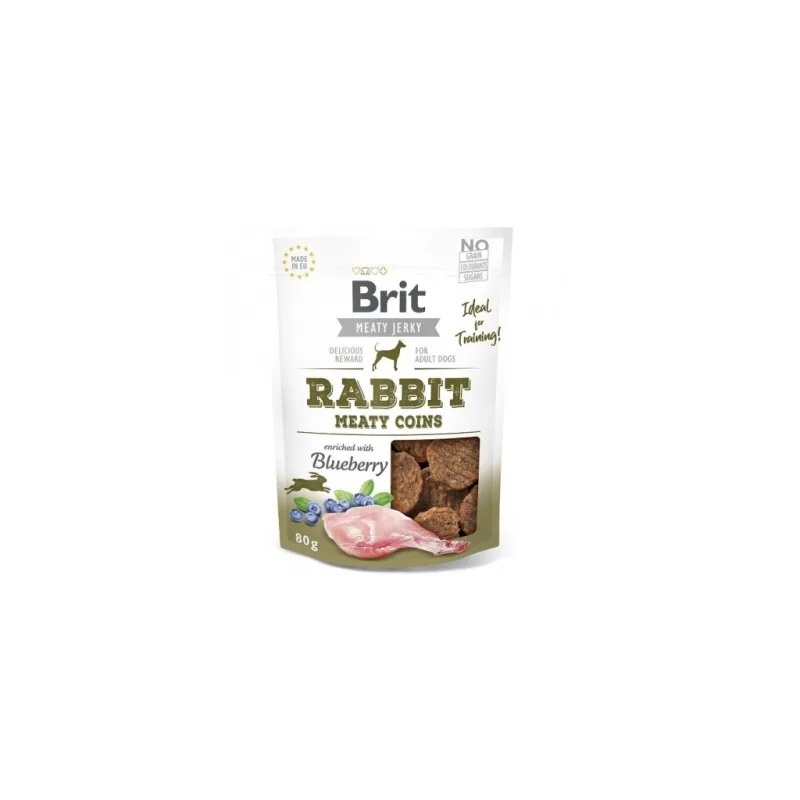 Brit Jerky Rabbit Meaty Coins 80g