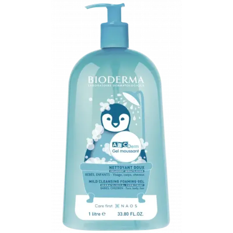 BIODERMA ABCDerm gel moussant čistiaci gél pre dojčatá a deti 1 l