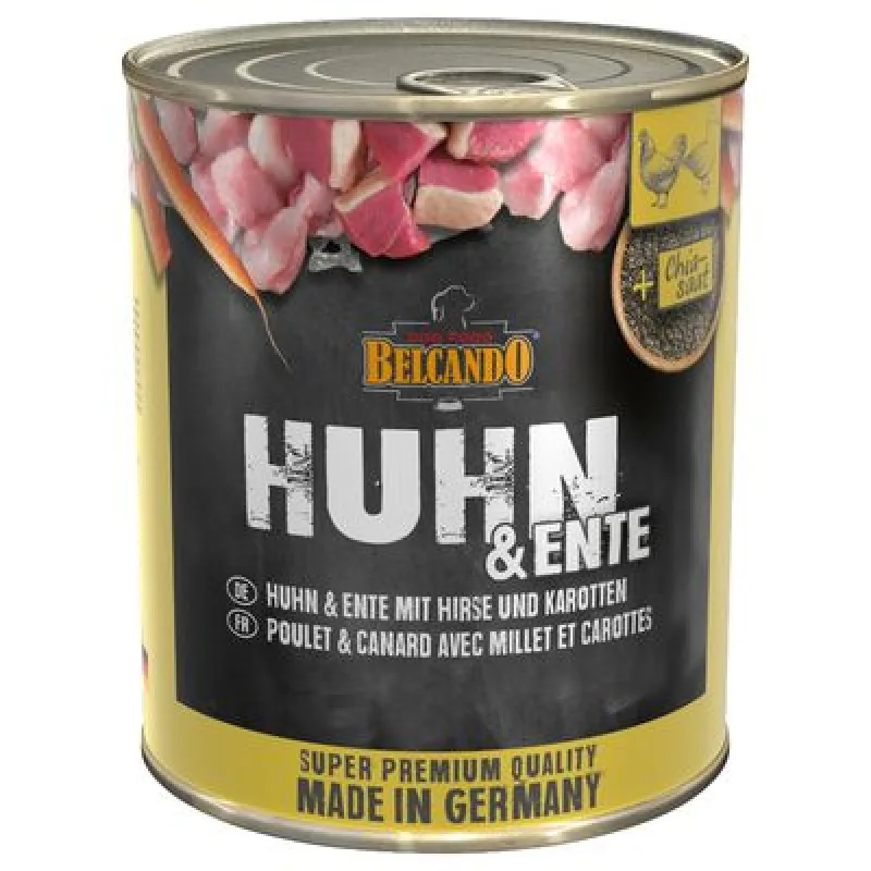 Belcando Super Premium 6 x 800 g kuracie a kačacie s prosom a mrkvou