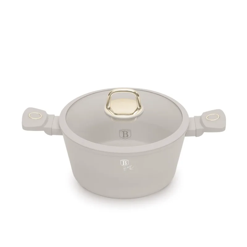 BERLINGERHAUS 24 cm titanium-coated saucepan with lid, Sahara Collection