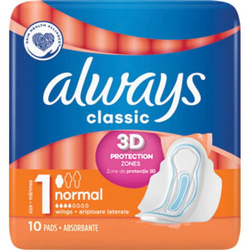 Always Classic normal hygienické vložky 10 ks