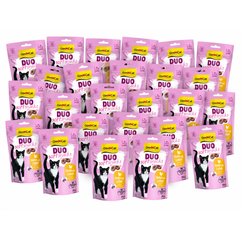 24x GimCat Duo Soft Snacks Kuře s jatry 50g/exp 9/2026