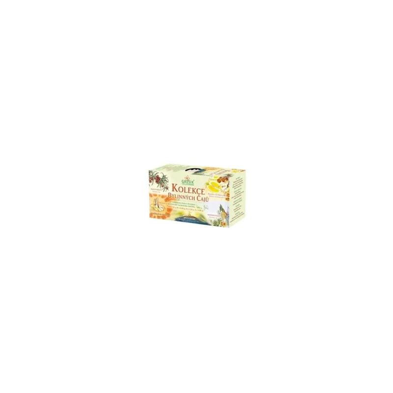 KOLEKCE DÁRKOVÁ BYLINNÝCH ČAJŮ 32g (8x2g, 8x 1,5g, 4x1g) GŘEŠÍK