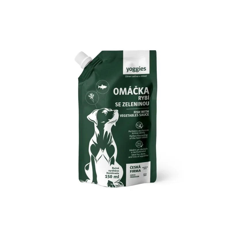 150ml Yoggies omáčka s bílou rybou a zeleninou