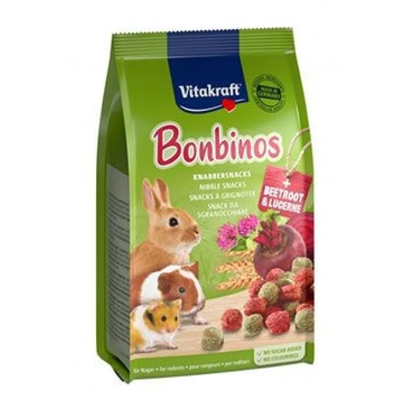 Vitakraft králiček Bonbinos s mrkvou 40g