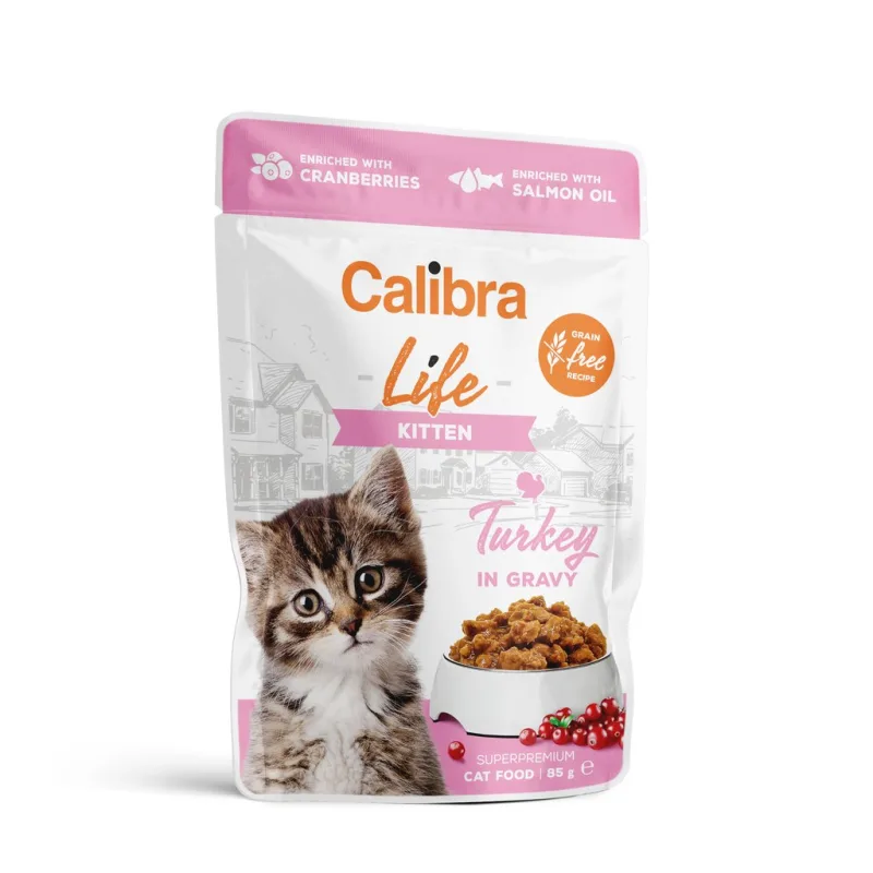 CALIBRA Cat Life kapsa Kitten Turkey in gravy 85g
