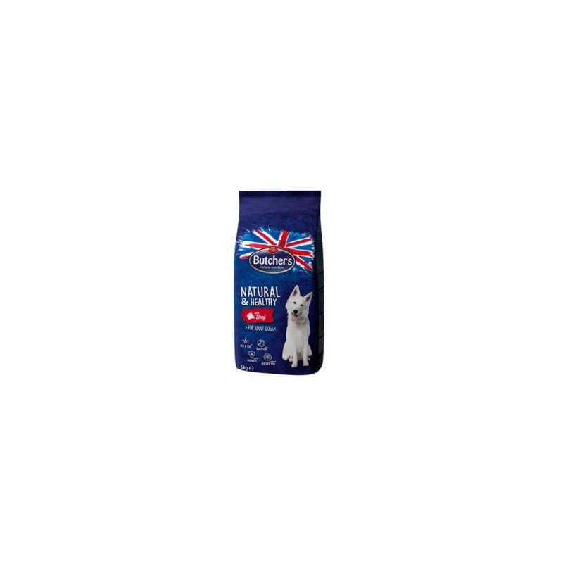 Butcher's Dog Natural&Healthy Dry s hovězím masem 3kg
