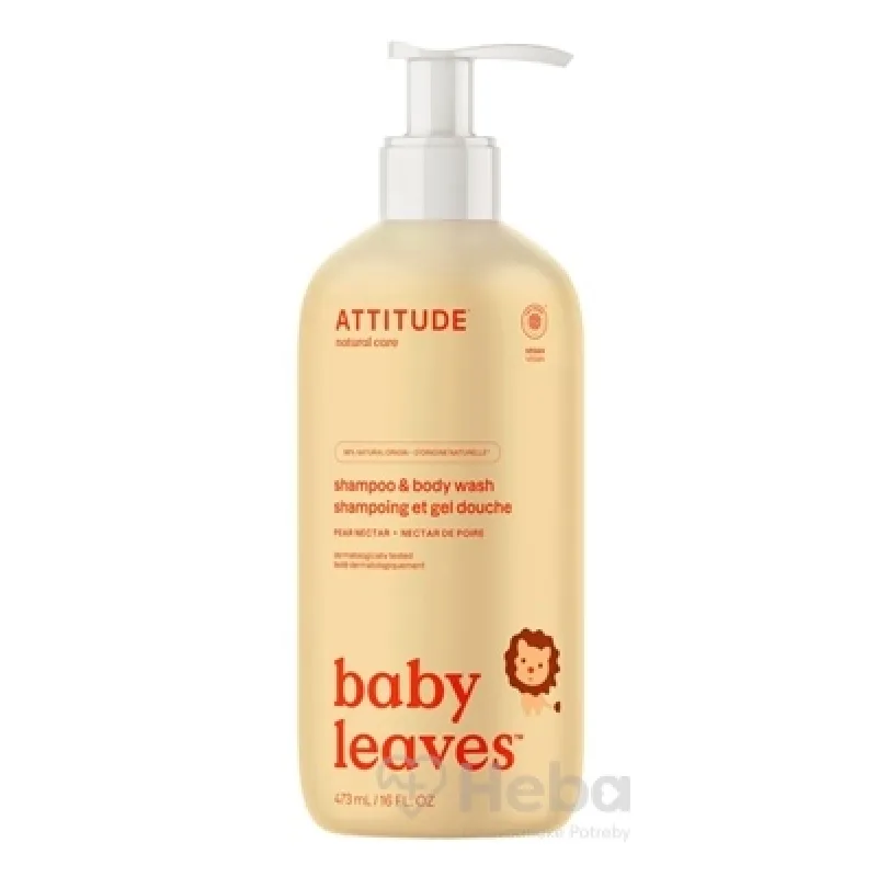 ATTITUDE Baby leaves Detské telové mydlo a šampón