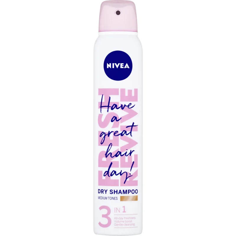 Nivea Fresh Revive Suchý šampon pre svetlejší tón vlasov, 200 ml