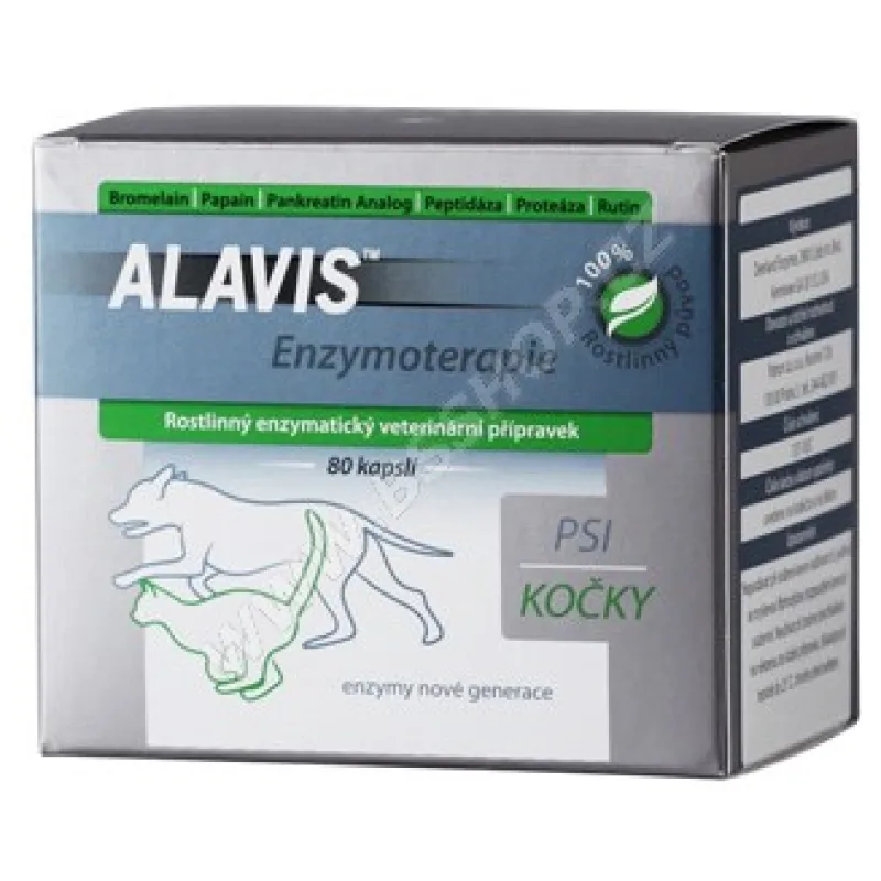 Alavis Enzymoterapia-Curenzyme pre psy a mačky 80cps