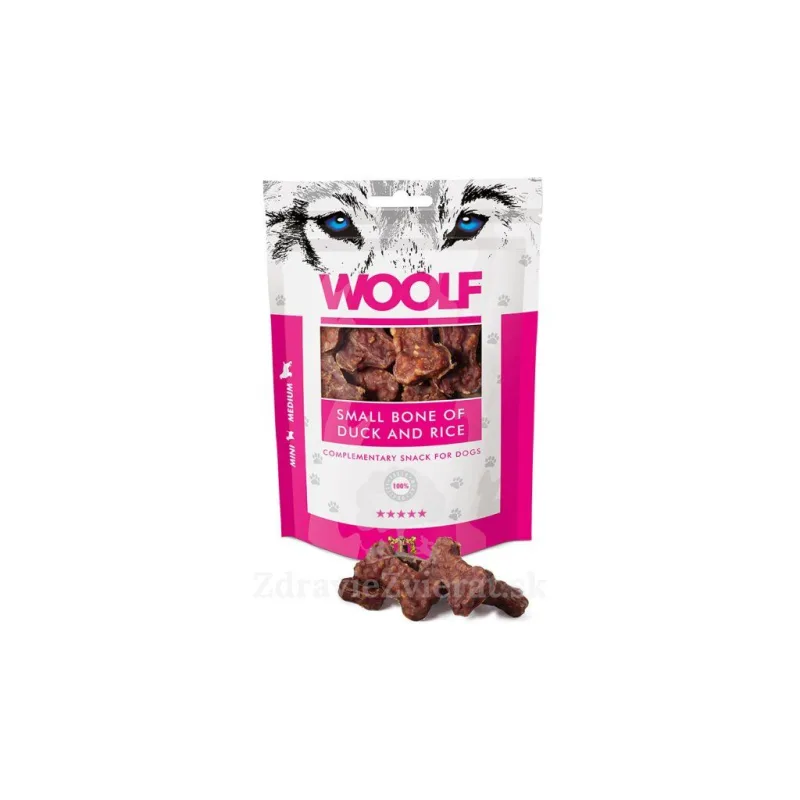 Woolf Snacks Duck Bone Small & Rice 100 g