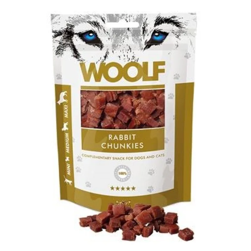 WOOLF pochúťka rabbit chunkies 100g