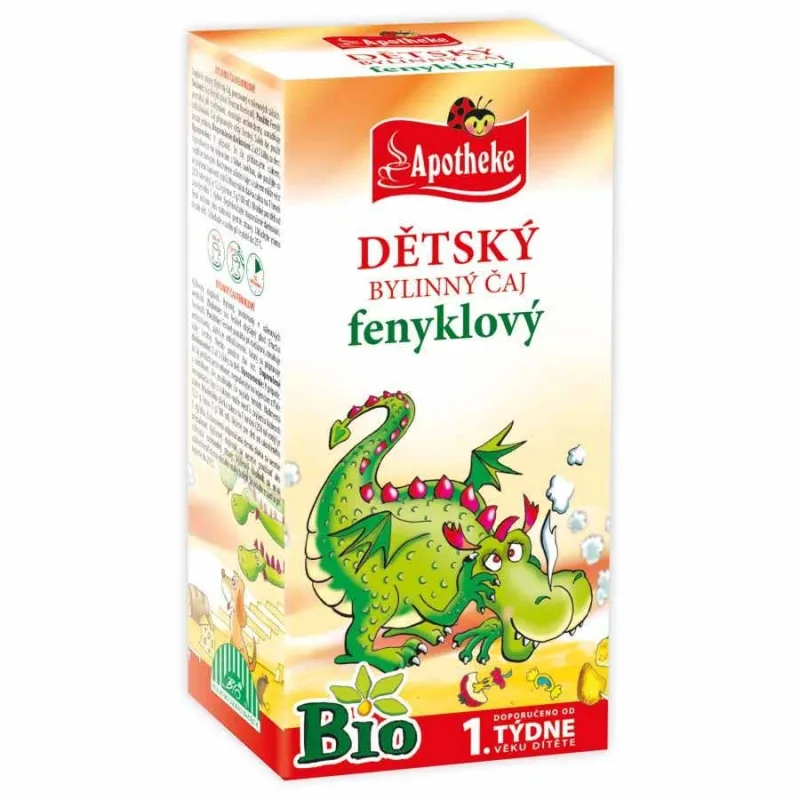 Apotheke BIO Detský čaj feniklový 20 nálevových sáčkov